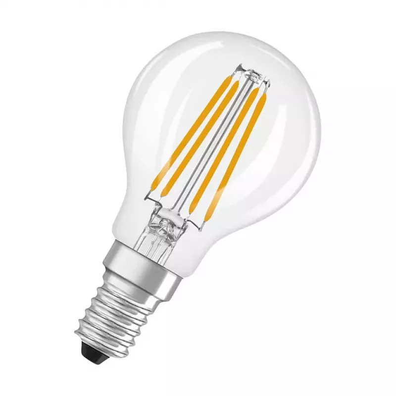 OSRAM CLP40 DIM 3.4W 827 FIL CL E14 P LED dimmbare Tropfenlampe klar 2700K