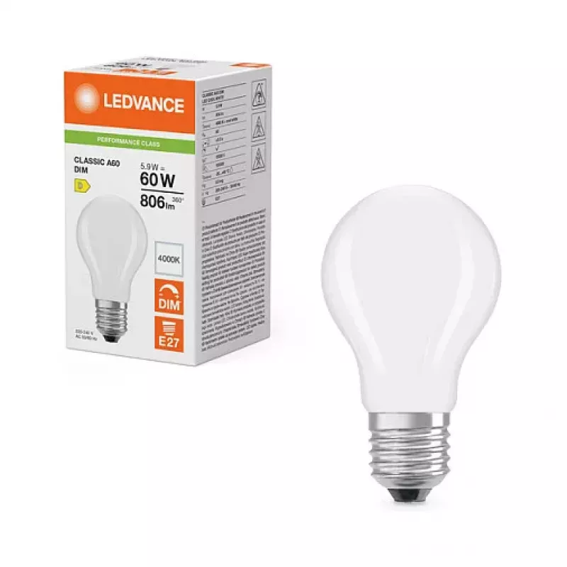 Osram LED Classic A 60 Filament DIM P 5,9 W 840 matte dimmbare LED-Lampe