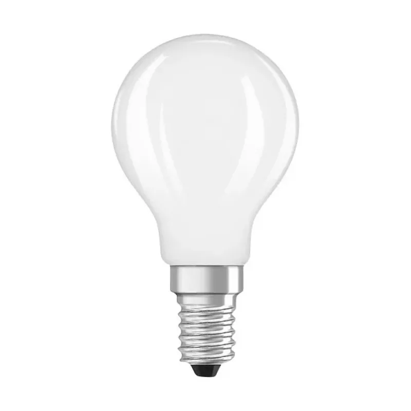 OSRAM LED Classic P 40 Filament 3,4W 827 matt E14 LED-Lampe, Mini Globe