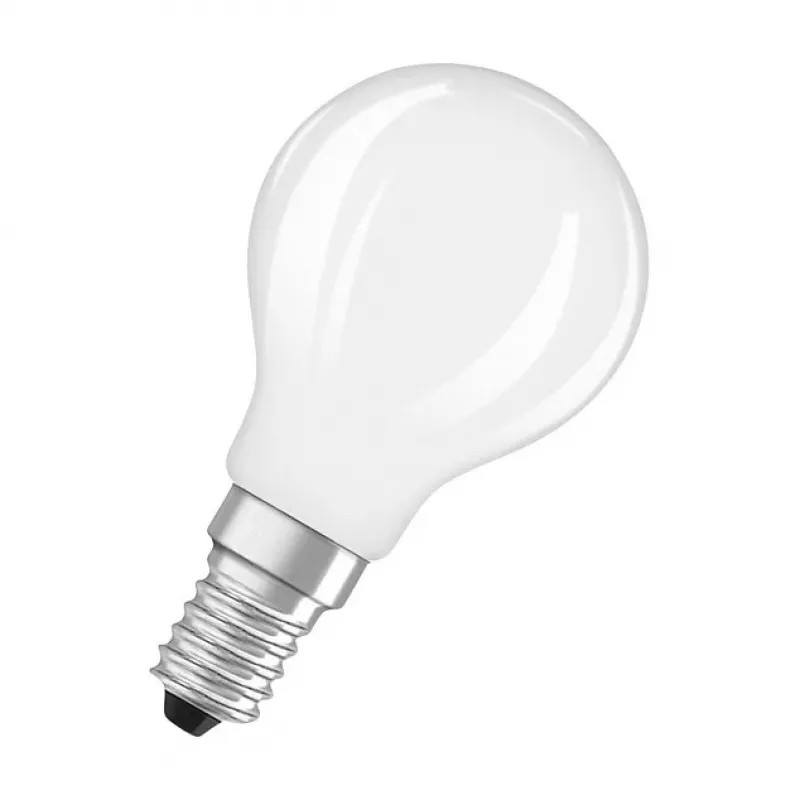 OSRAM LED Classic P 40 Filament 3,4W 827 matt E14 LED-Lampe, Mini Globe