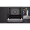 SIEMENS HM736GAB1 iQ700 Einbaubackofen mit Mikrowelle, Schwarz, 60 cm, Home Connect