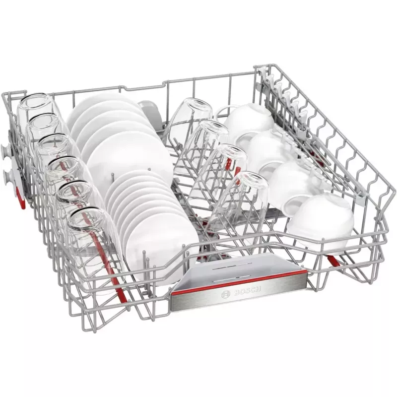 BOSCH SMI6ECS12E Serie 6 Semi-Integrierter Geschirrspüler (Edelstahl gebürstet, 60 cm, Home Connect)