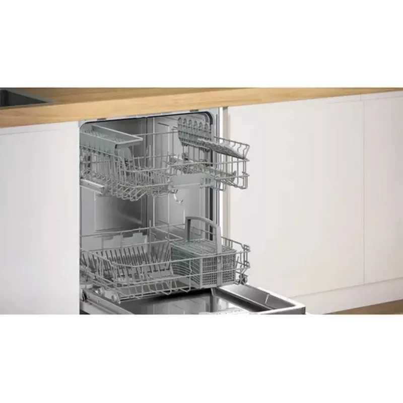 Bosch SMU4HTS74S Semi-Integrierter Geschirrspüler, 13 Maßgedecke, Energieklasse C, 44 dB, Weiß