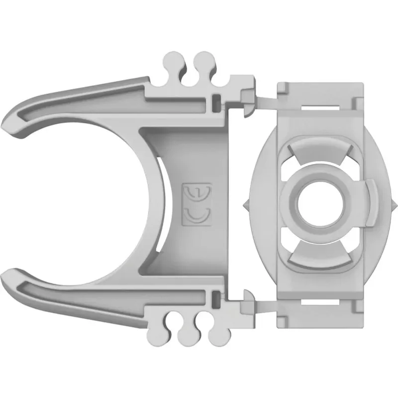 BOSCH PRO EPC-20 Rohrclip, 100 Stück (Hellgrau, für Rohre Ø 20mm)