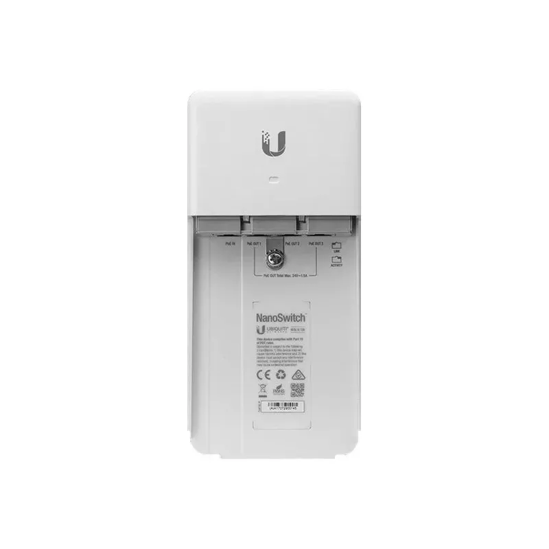 Ubiquiti NanoSwitch N-SW - Unmanaged Outdoor Gigabit PoE Switch - 4 Ports