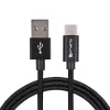 4SMARTS USB-A auf USB-C Kabel RapidCord 2A, 2m, Schwarz