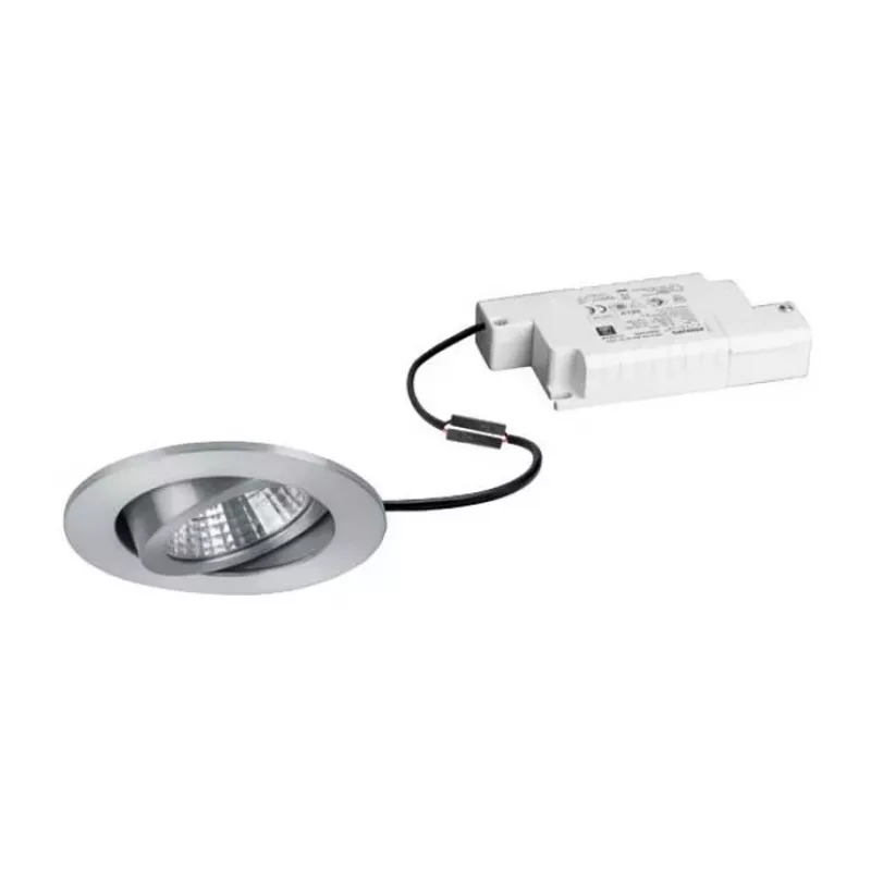BRUMBERG DAMITA LED-Einbau-Spot-Set rund Aluminium 6W 230V IP65 schwenkbar phasendimmbar 3000K