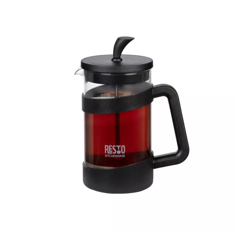 RESTO French Press 600ml Edelstahl Borosilikatglas Kaffeemaschine
