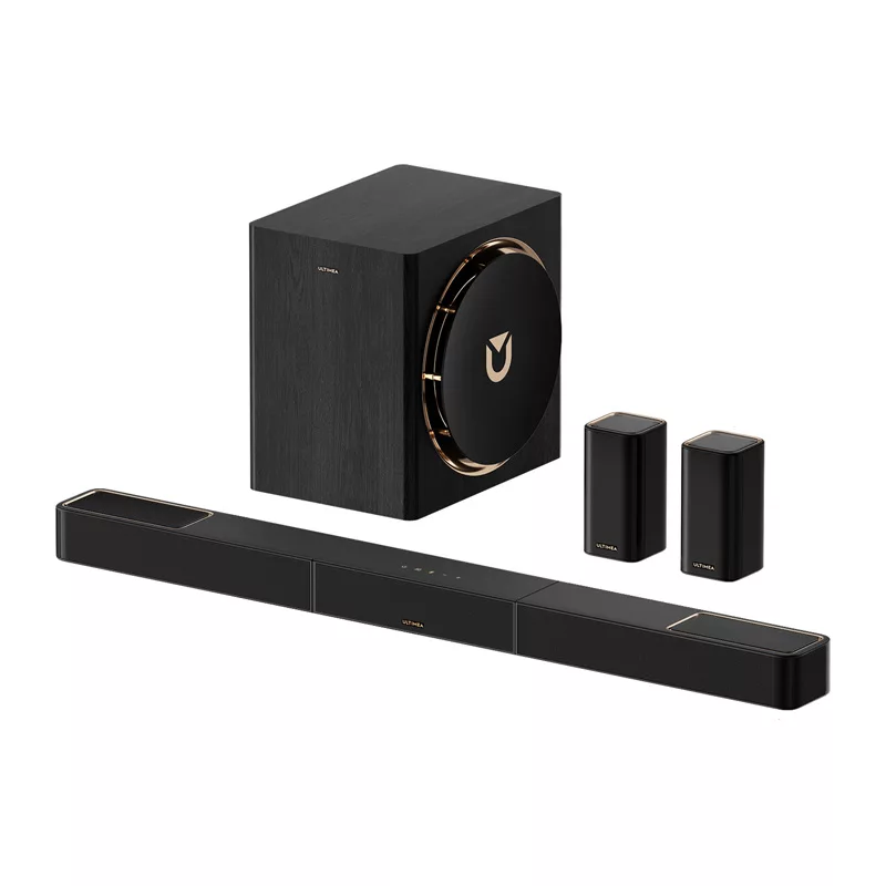 Ultimea Skywave X60 (U4421) Soundbar-System 7.1.4, Dolby Atmos, 8-Zoll-Subwoofer, kabellose Rear-Lautsprecher, HDMI eARC, Bluetooth 5.4