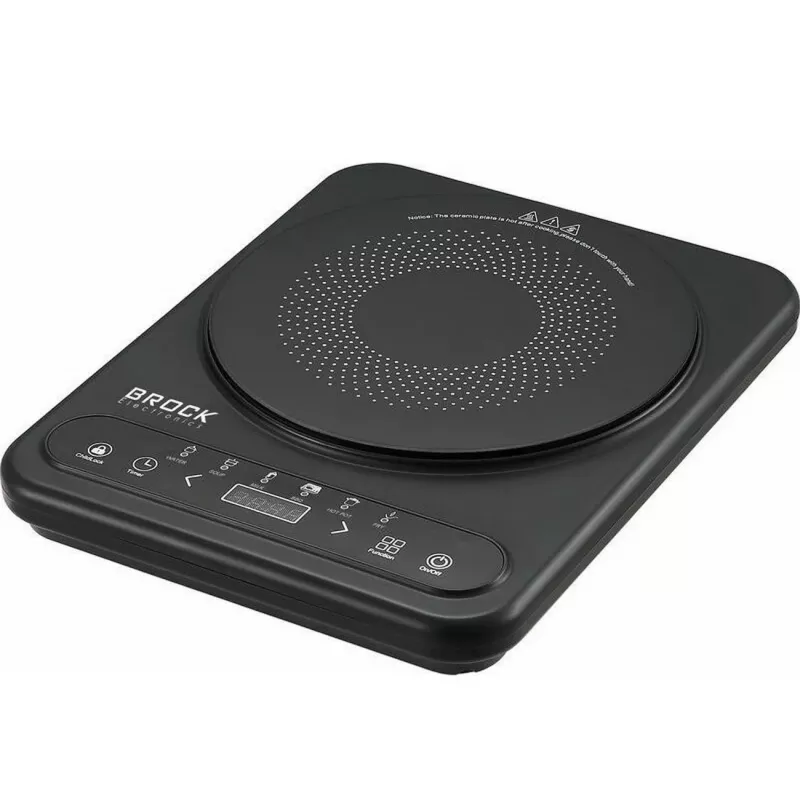 Brock HP 2007 Induktionskochfeld, 1 Kochzone, 2000 W, Touch-Bedienung, Timer, schwarz