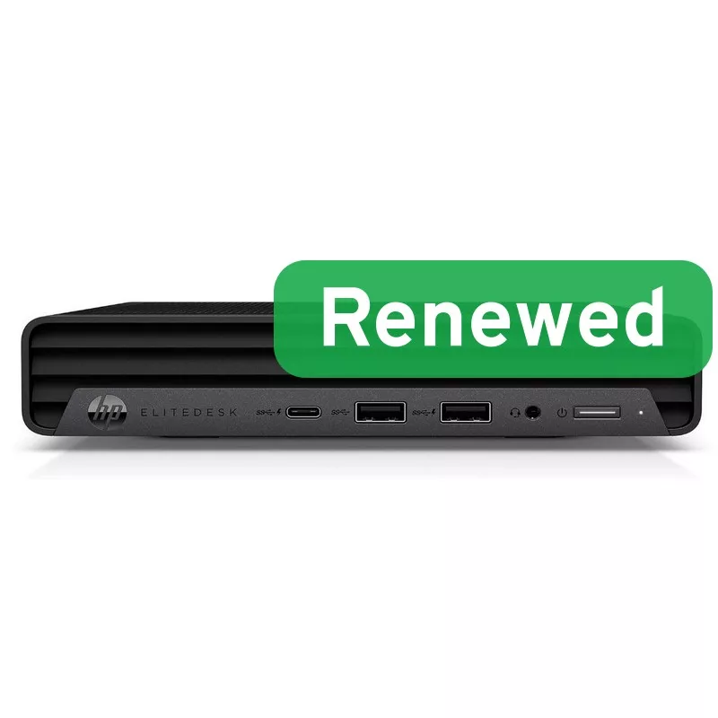 HP Renewed Güteklasse B ProDesk 800 G6 Desktop-PC, Intel Core i5-10500, 16 GB RAM, 256 GB SSD, Intel UHD Graphics 630, Windows 11 Pro