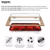 TOTI PREMIUM Premium Tempered Screen Protector Glass 3D Full Cover für Apple iPhone 16 Plus / 15 Plus