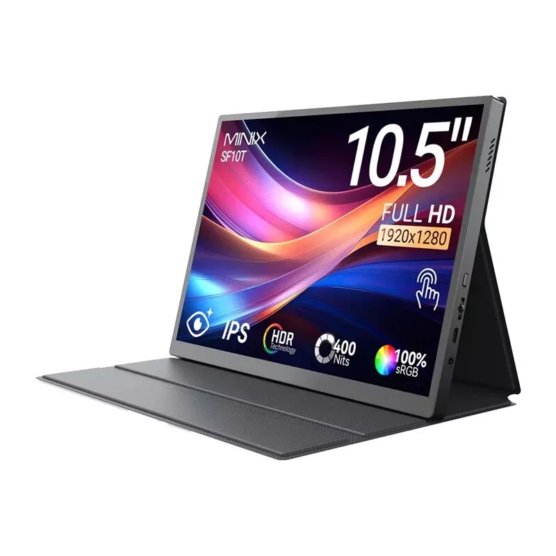 MINIX SF10T 10,5 inch Tragbarer Monitor mit Touchscreen, 1920x1200 IPS, USB-C, 8000mAh Akku