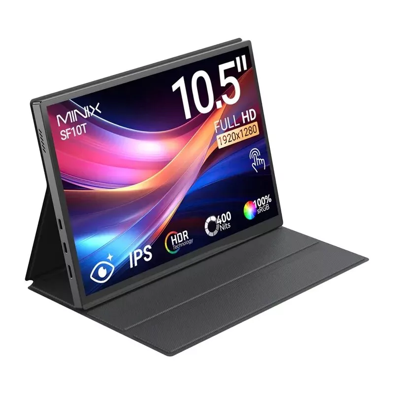 MINIX SF10T 10,5 inch Tragbarer Monitor mit Touchscreen, 1920x1200 IPS, USB-C, 8000mAh Akku