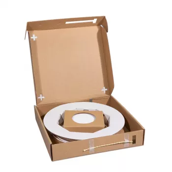 LogiLink FB2SC20 Glasfaser-Patchkabel Singlemode OS2 SC/APC Duplex 20 m Weiß