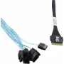 Microchip Adaptec Internal SAS Cable - 1x8 Slim SAS (SFF-8654) auf 8x SATA - 0,8 m