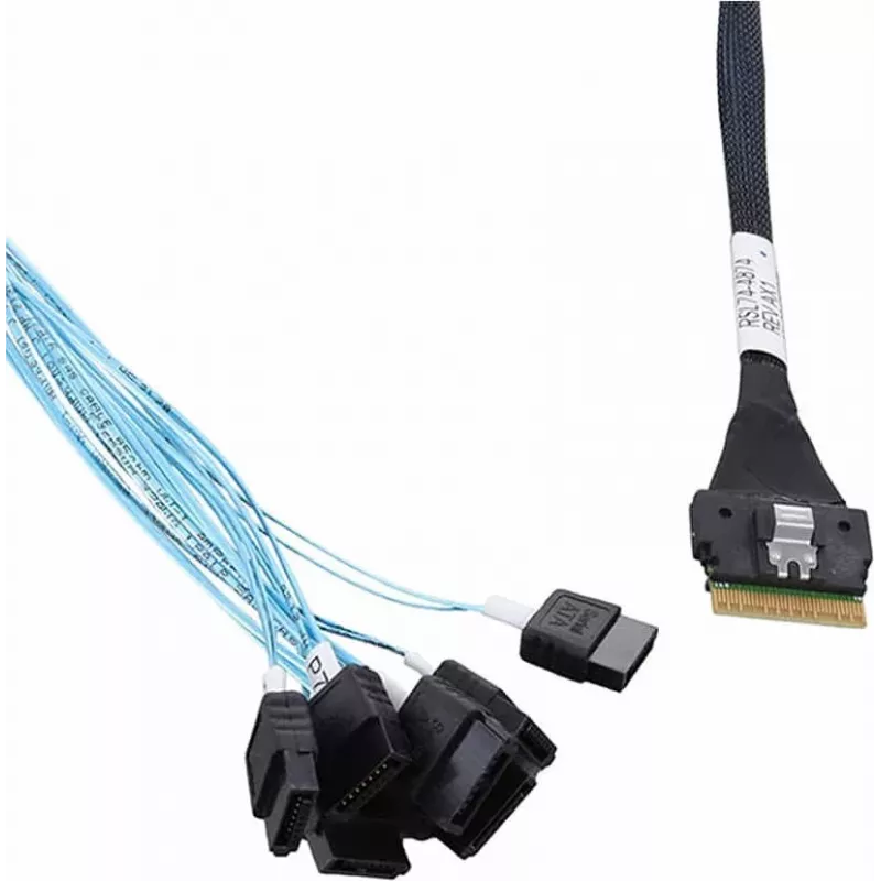 Microchip Adaptec Internal SAS Cable - 1x8 Slim SAS (SFF-8654) auf 8x SATA - 0,8 m