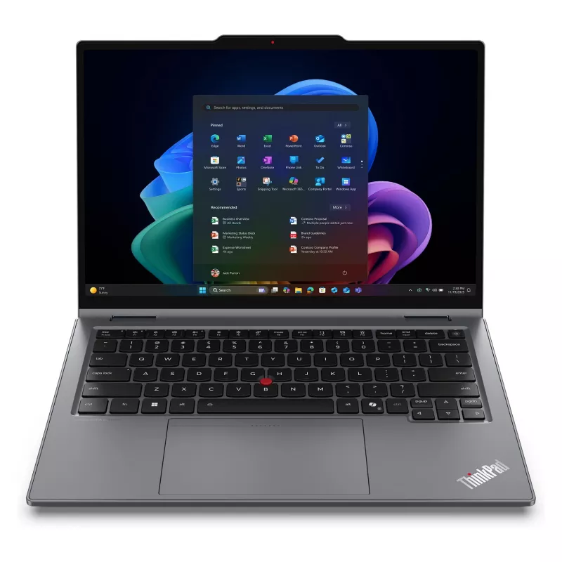 Lenovo ThinkPad X1 2-in-1 Gen 11 Aura Edition Copilot+ PC 21V9005UGE 2-in-1-Laptop, 14 Zoll 2.8K OLED Touch 120Hz, Intel Core Ultra 7 355, 32GB LPDDR5x, 1TB SSD, Windows 11 Pro, deutsche Tastatur