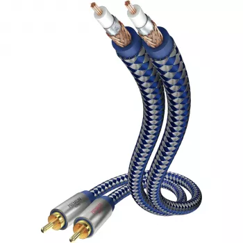 in-akustik Premium Audiokabel RCA auf RCA, 5,0 m