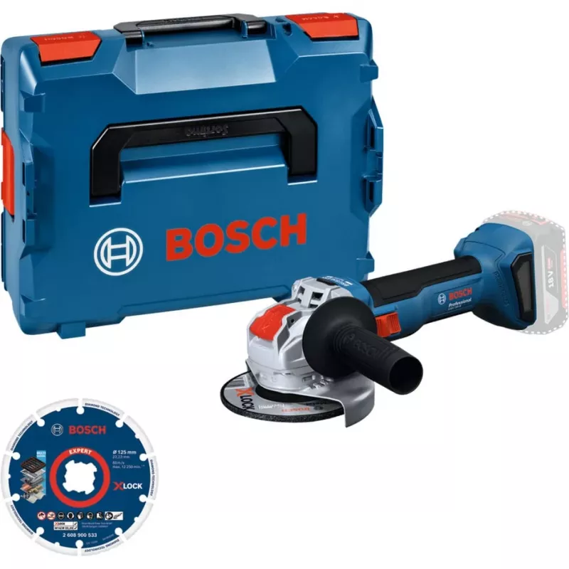Bosch GWX 18V-8 Akku-Winkelschleifer 18V 125mm mit Diamanttrennscheibe (Einzelhandel)