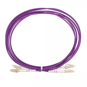 Extralink EX.36868 LWL-Patchkabel LC/UPC auf LC/UPC, Multimode OM4, Duplex, 3 mm, 2 m