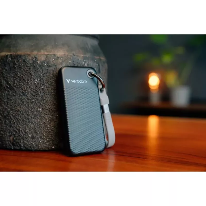 Verbatim Pocket SSD 128GB Schwarz/Grau USB 3.2 Gen 2 Externes Solid-State-Laufwerk