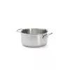 De Buyer Affinity Stielkasserolle Edelstahl mit Deckel 24 cm