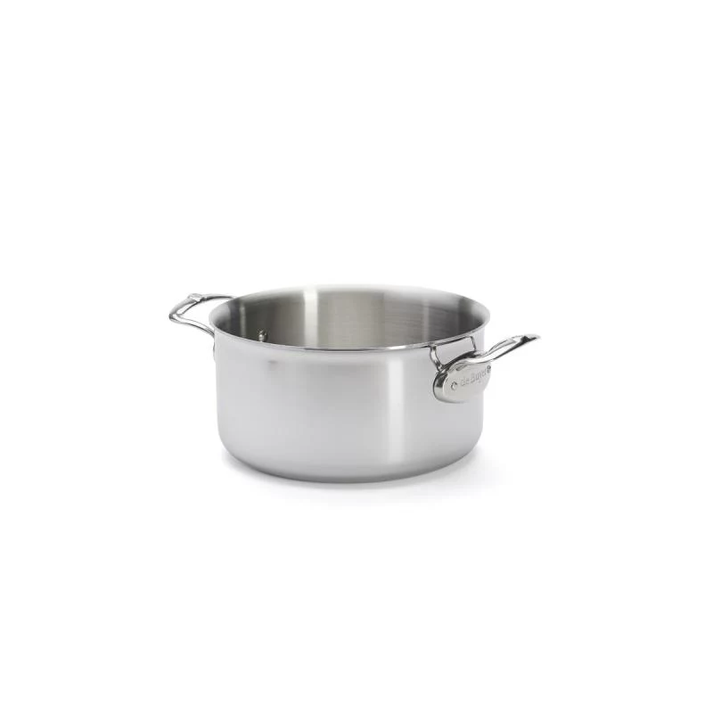 De Buyer Affinity Stielkasserolle Edelstahl mit Deckel 24 cm
