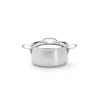 De Buyer Affinity Stielkasserolle Edelstahl mit Deckel 24 cm
