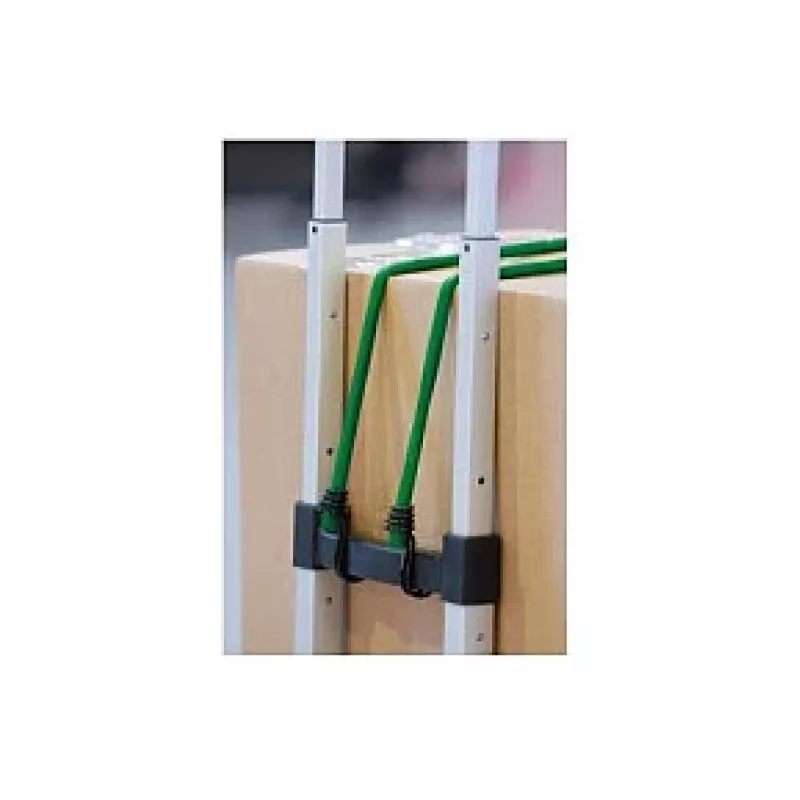 Master Lock 3021EURDAT Twin Wire Spanngummis mit Doppelhaken, 0,8 m, 40 kg, Grün, 2 Stk.