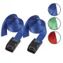 Master Lock 3110EURDATCOL Spanngurte 2,5m mit Klemmverschluss, 150kg, verschiedene Farben, 2er-Pack