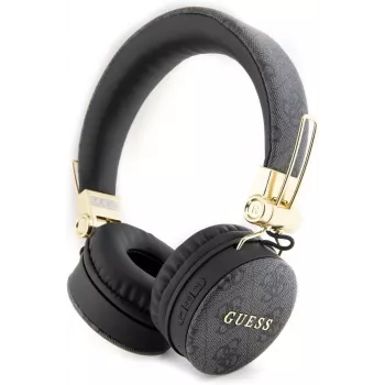 GUESS GUBH704GEMK Over-Ear Bluetooth-Kopfhörer, Schwarz, 4G Metal Logo