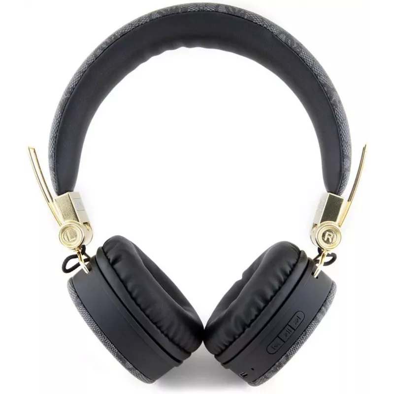 GUESS GUBH704GEMK Over-Ear Bluetooth-Kopfhörer, Schwarz, 4G Metal Logo