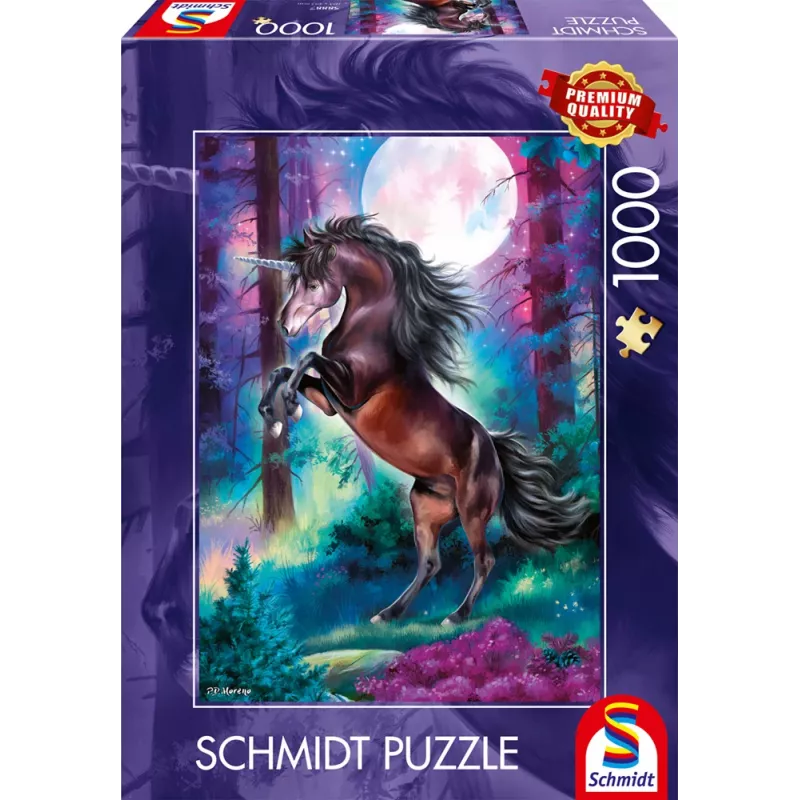 Schmidt Spiele Einhorn bei Vollmond 1000 Teile Puzzle