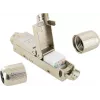 Schwaiger Keystone Netzwerkkabel-Steckverbinder CAT 6A geschirmt werkzeugloses RJ45 Modul