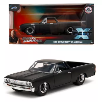 Jada Fast & Furious 1967 Chevrolet El Camino 1:24 Die-Cast Modellauto (Silber)