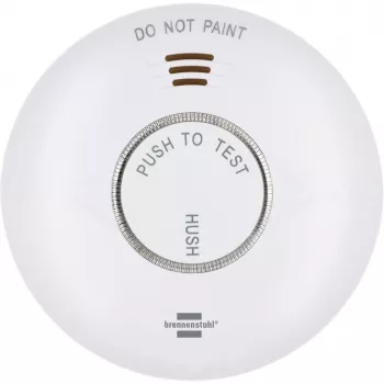 Brennenstuhl Connect WiFi RM A 3020 Smart Smoke Detector mit App-Steuerung, batteriebetrieben, 120 mm x 36 mm, Weiß