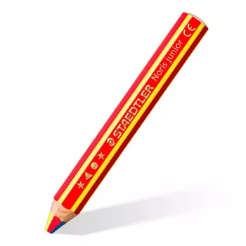 STAEDTLER Noris Junior 1403 BK 3-in-1 Regenbogenstift, Schwarz, bruchfest, PEFC, für Kinder ab 2 Jahren