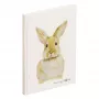 PAGNA Hase Notizbuch A5 Gepunktet Beige Hardcover 128 Seiten