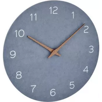 TFA 60.3054.06 Analog-Wanduhr Taubenblau Holz
