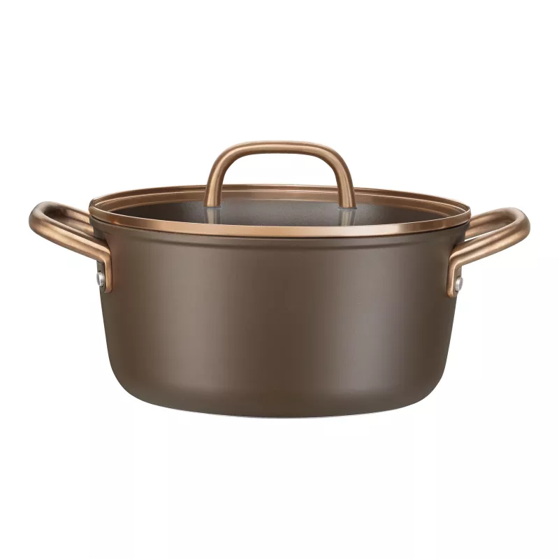 ZWILLING Milano Suppentopf mit Glasdeckel 24 cm, Braun