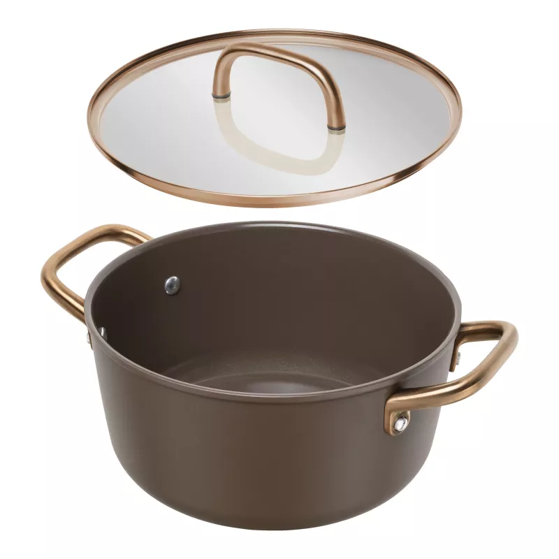 ZWILLING Milano Suppentopf mit Glasdeckel 24 cm, Braun