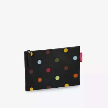 Reisenthel Case 1 Dots Kosmetiktasche Schwarz Mehrfarbig Polyester 240 mm x 170 mm