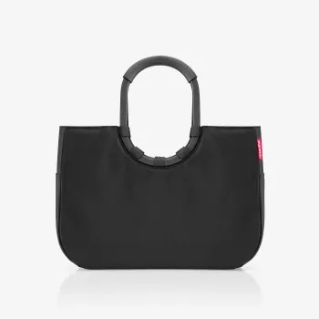 Reisenthel Loopshopper L Einkaufstasche Schwarz 25L Aluminiumgriffe