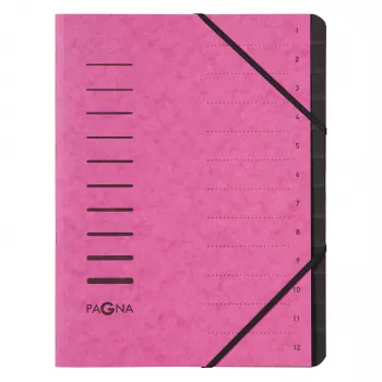PAGNA 40059-34 A4 Pink Elastic Band Document Folder 320x245x5 mm
