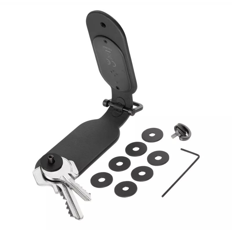 TROIKA TRACK & FIND KEY ORGANIZER (KR26-30/BK) - Smarter Schlüsselorganizer mit Bluetooth-Finder, Schwarz