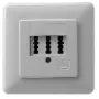 ZE-KOM TAE Dreifachdose: TAE 2 x 6/6 NF/F UP, reinweiß
