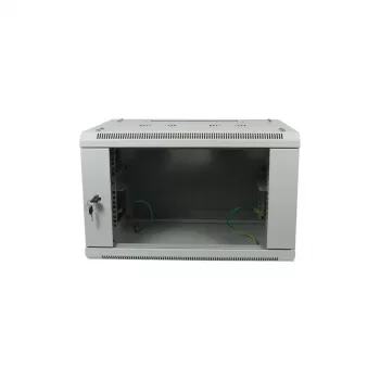 ALLNET 19 Zoll Wandgehäuse 18U 1-teilig Tiefe 450mm Lichtgrau Flat Pack SMA Serie