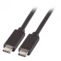 EFB USB 3.2 Gen 1 SuperSpeed Kabel, USB-C Stecker zu USB-C Stecker, 3A, 5Gbps, 2m, Schwarz