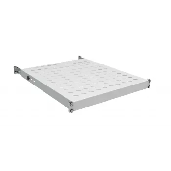 EFB Electronics 19-Zoll 1U Festes Regal, Einbautiefe 750-850 mm, Tragfähigkeit 120 kg, Schranktiefe 1000 mm, RAL 7035 Lichtgrau